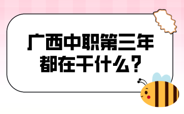 廣西中職第三年都在干什么?